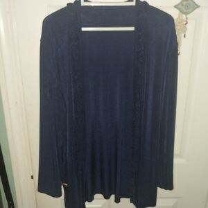 Roaman's navy blue cardigan 20w